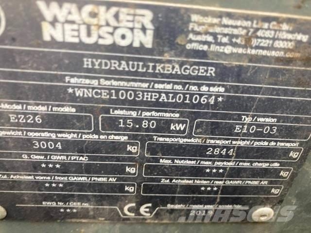 Wacker EZ26 Mini excavators < 7t (Mini diggers)
