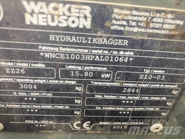 Wacker EZ26 Mini excavators < 7t (Mini diggers)