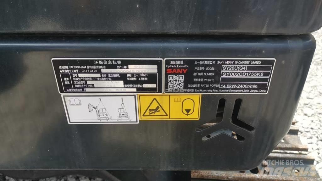 Sany SY 26 U Mini excavators < 7t (Mini diggers)