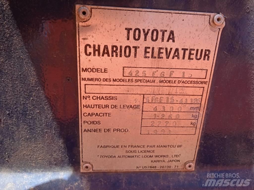 Toyota 42-5FGF15 LPG trucks