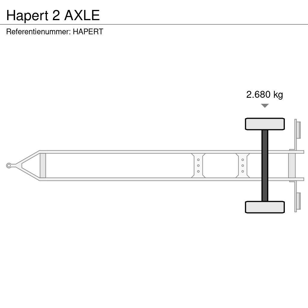 Hapert 2 AXLE Curtainsider trailers