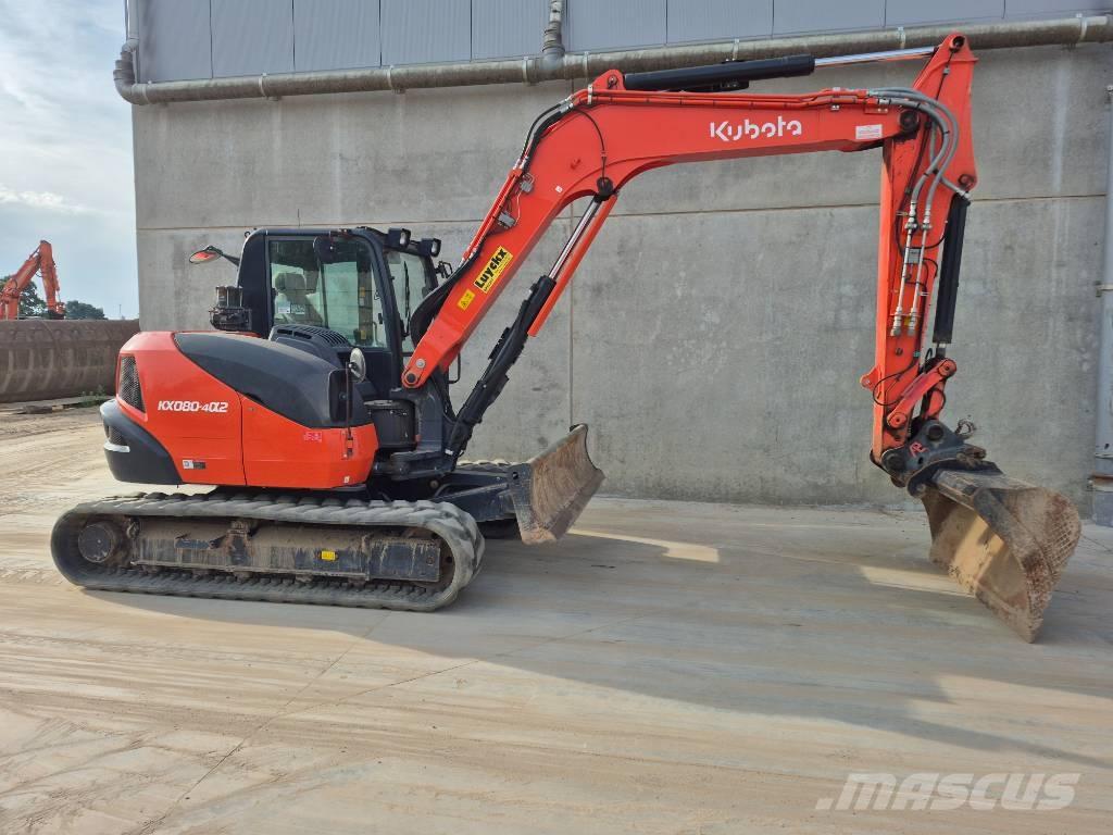 Kubota KX080 4@2 Mini excavators  7t - 12t