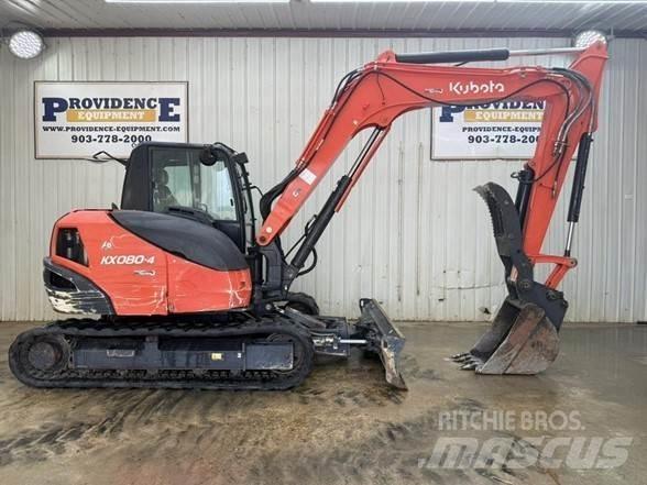 Kubota KX080-4 Crawler excavators