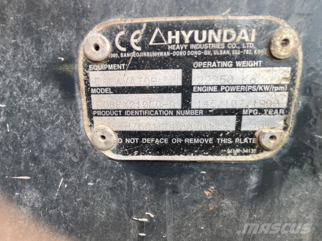 Hyundai 210-9 Crawler excavators