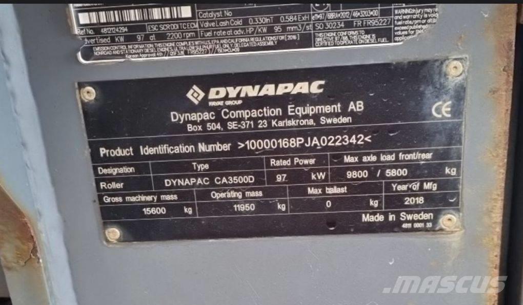 Dynapack CA3500D Single drum rollers