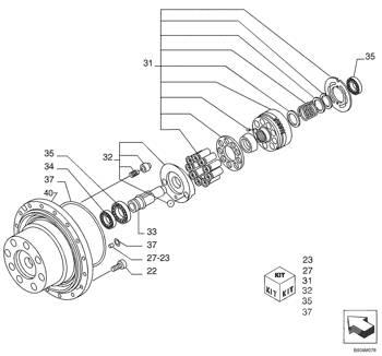 Kobelco - ax - 71470981 Transmission