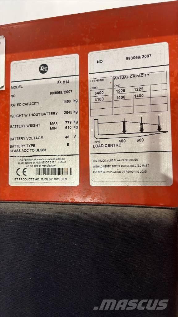 BT RR M 14 Reach truck