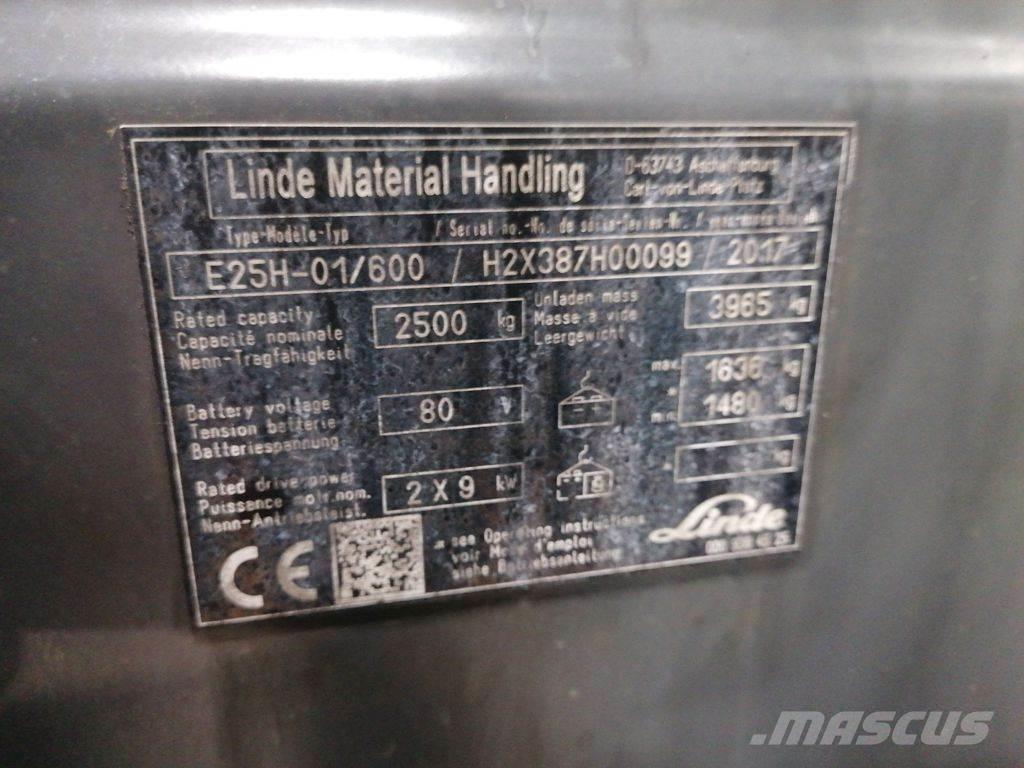 Linde E25H-01/600 Electric forklift trucks
