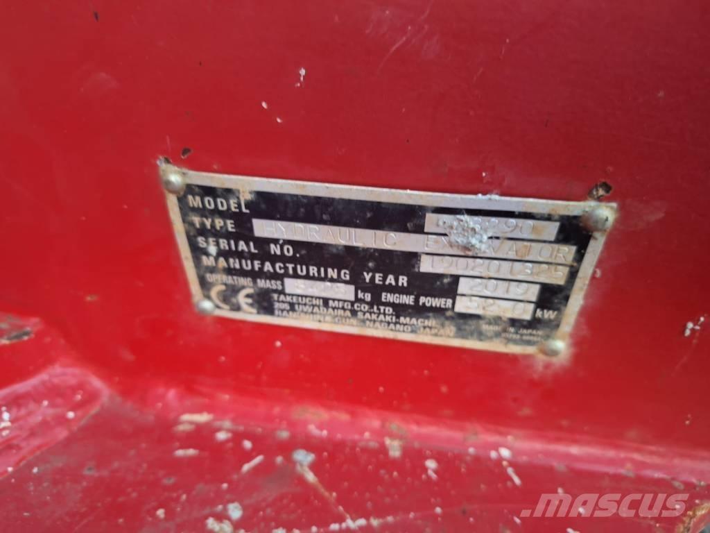 Takeuchi TB 290 Mini excavators  7t - 12t