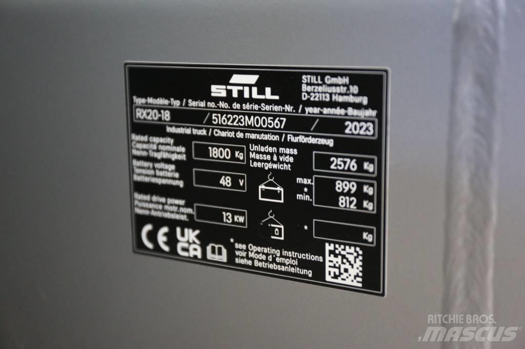 Still RX20-18 Electric forklift trucks