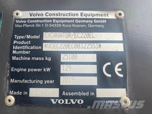 Volvo EC220EL Crawler excavators