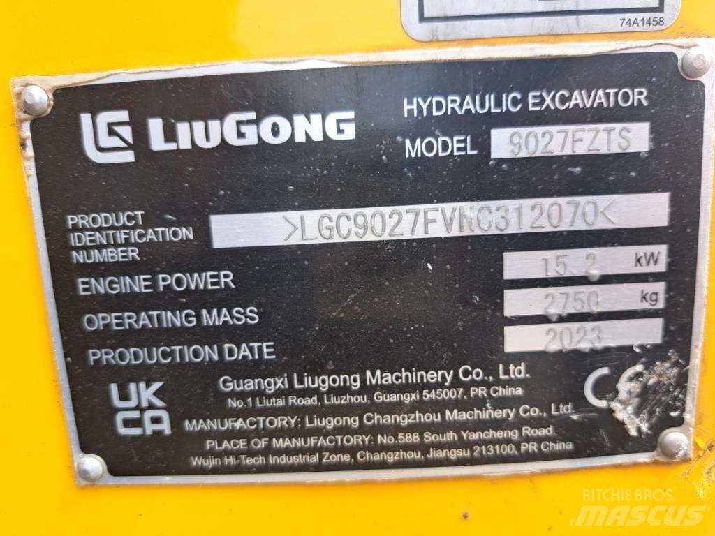LiuGong 9027 FZTS Mini excavators < 7t (Mini diggers)