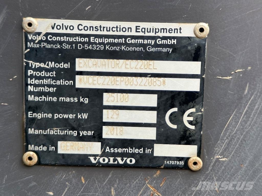 Volvo EC 220 EL Crawler excavators