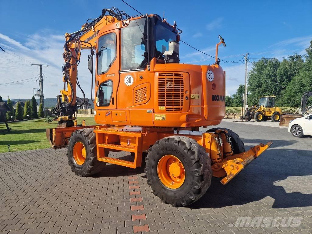 Komatsu PW110 Wheeled excavators