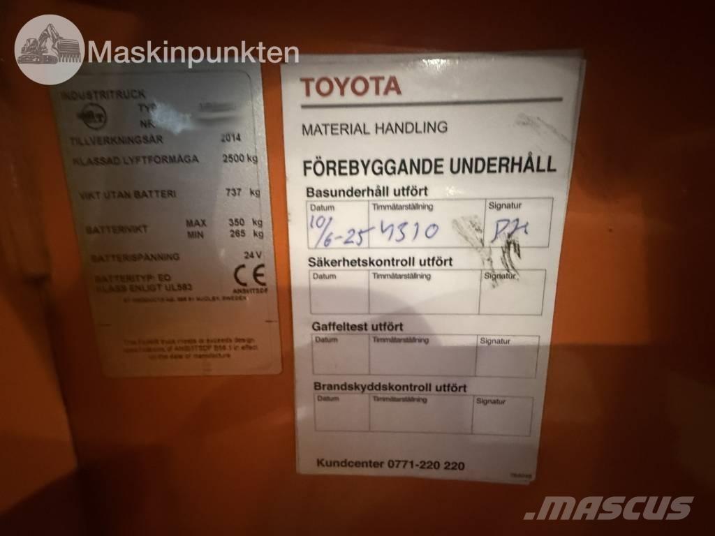 Toyota BT LPE 250 Electric forklift trucks