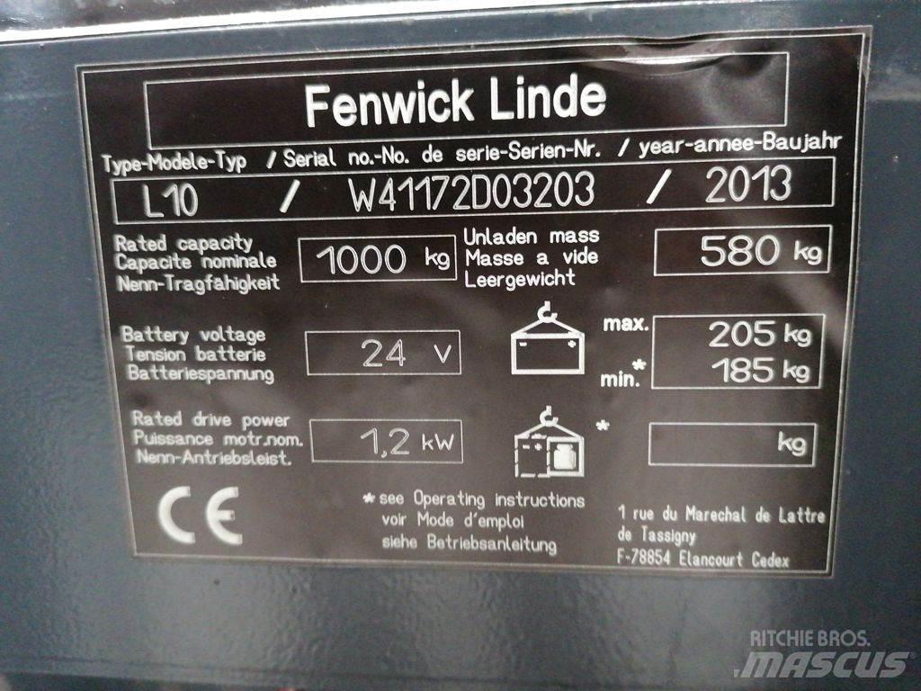 Linde L10 Pedestrian stacker