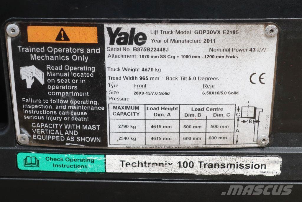 Yale GDP30VX Diesel trucks