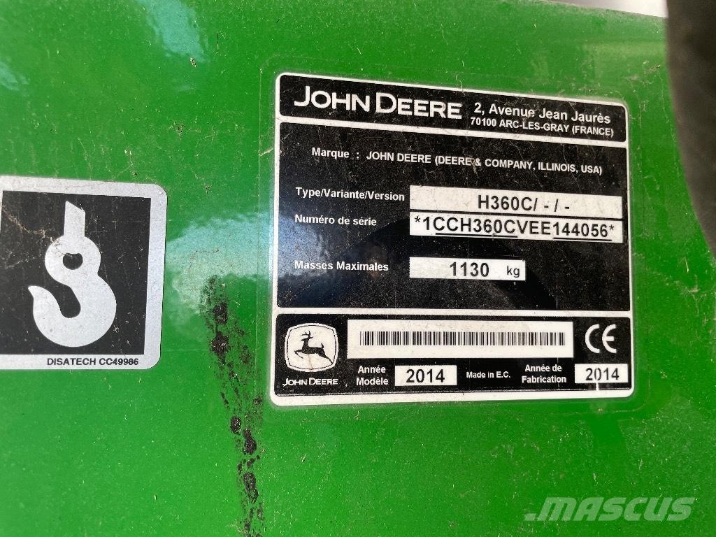 John Deere H 360 Front loaders and diggers