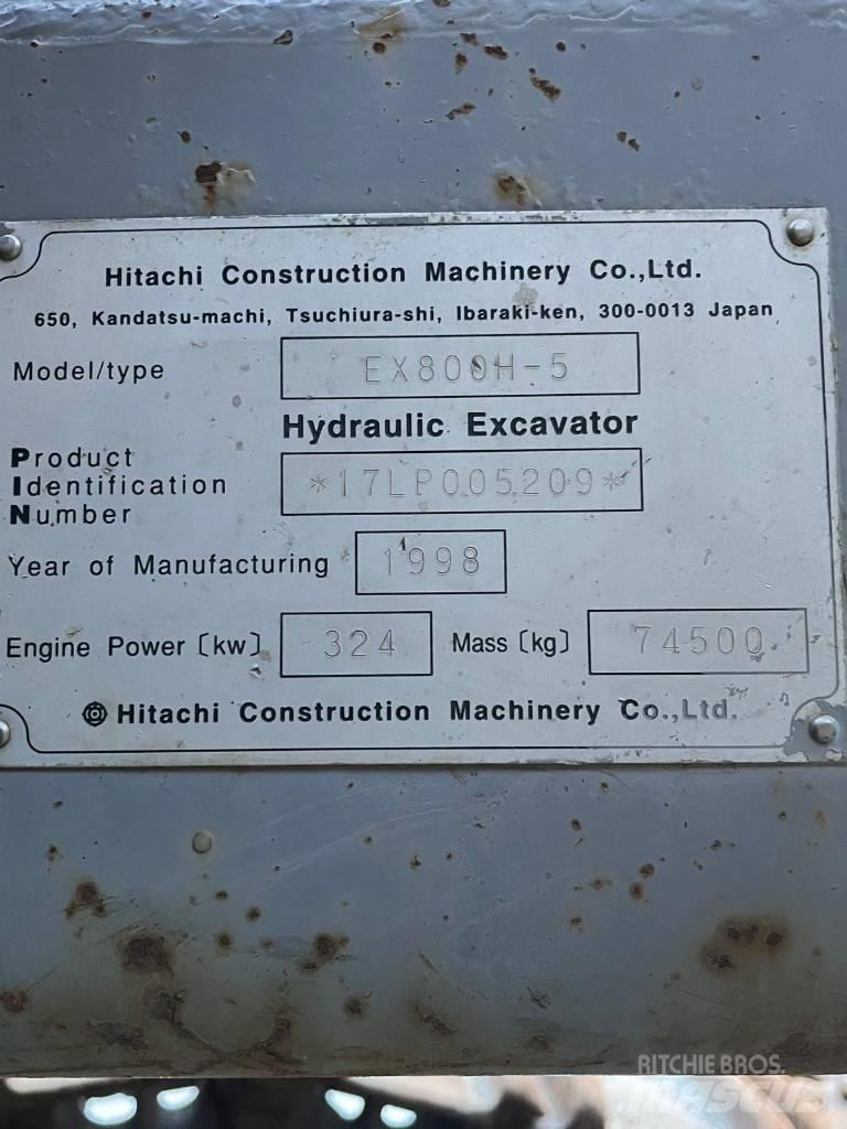 Hitachi EX 800 H-5 Crawler excavators