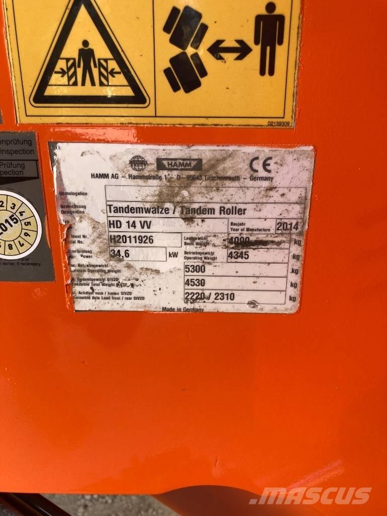 Hamm HD 14 VV Twin drum rollers