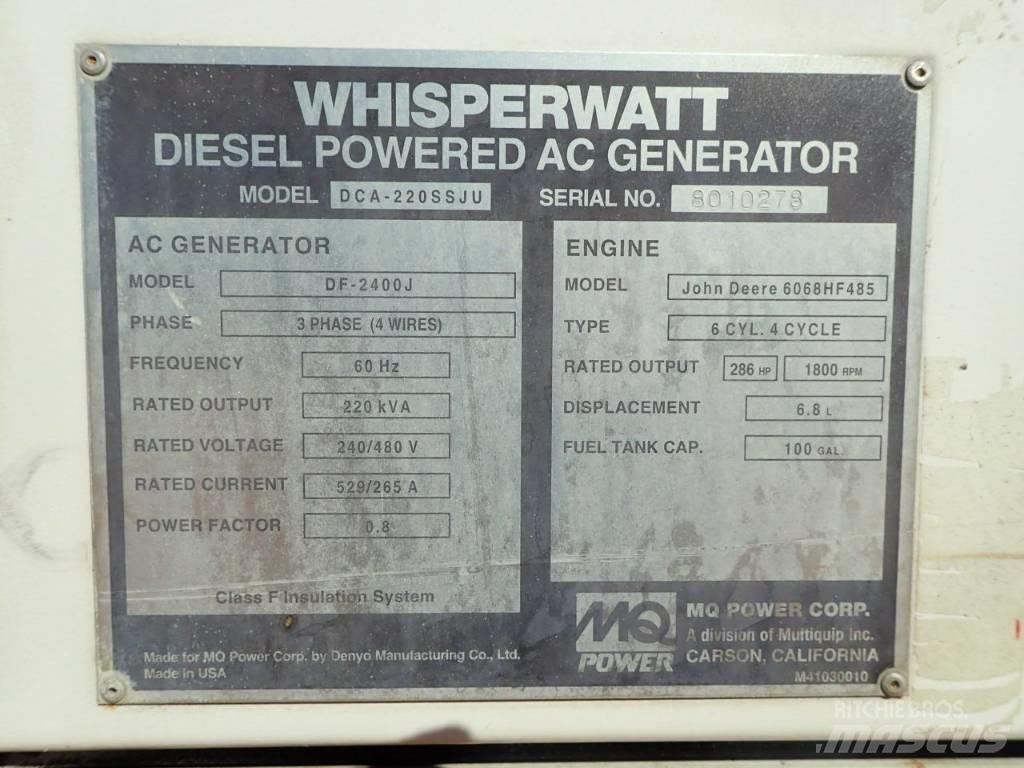 MultiQuip DCA220SSJU Diesel Generators