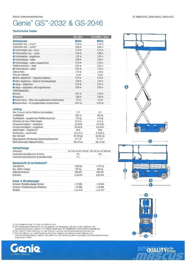 Genie GS 2032 Scissor lifts