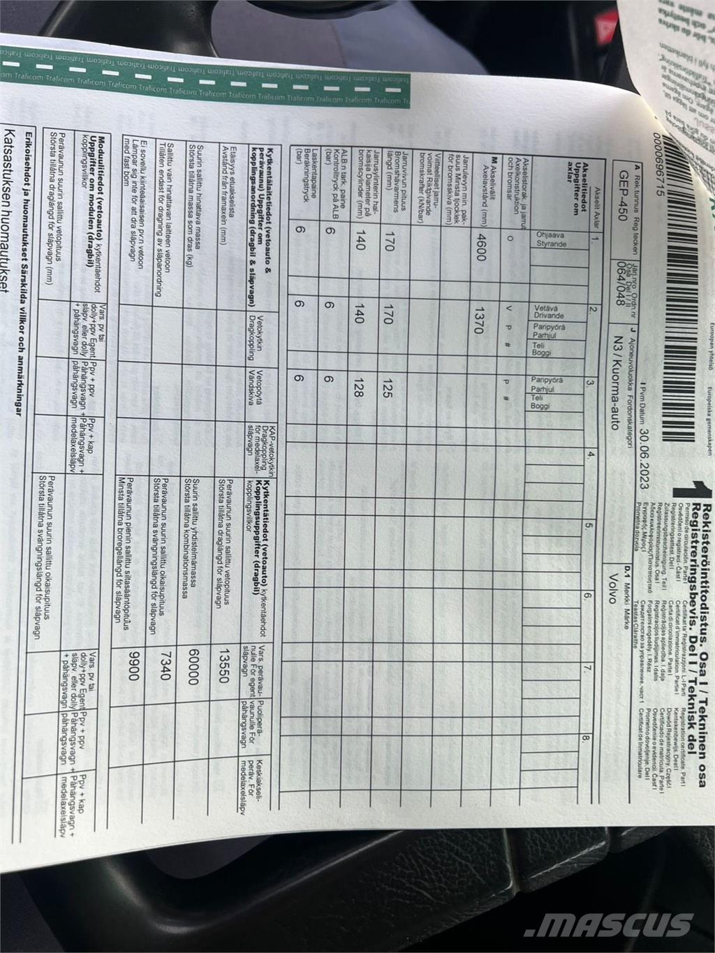 Volvo FH12 6X2 Demountable trucks