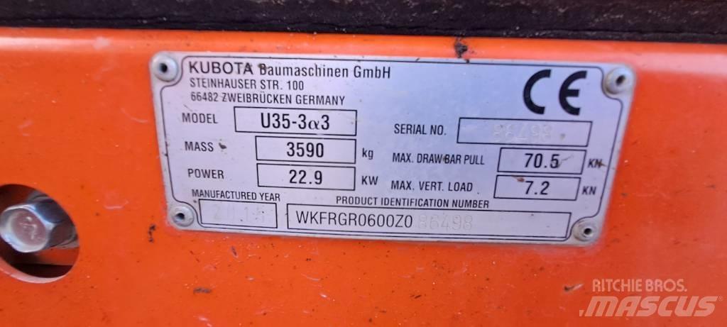 Kubota U35-3A3 Mini excavators < 7t (Mini diggers)