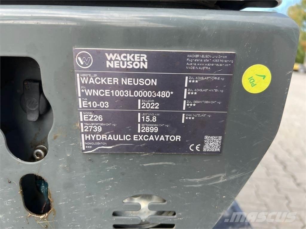Wacker Neuson EZ26 Crawler excavators