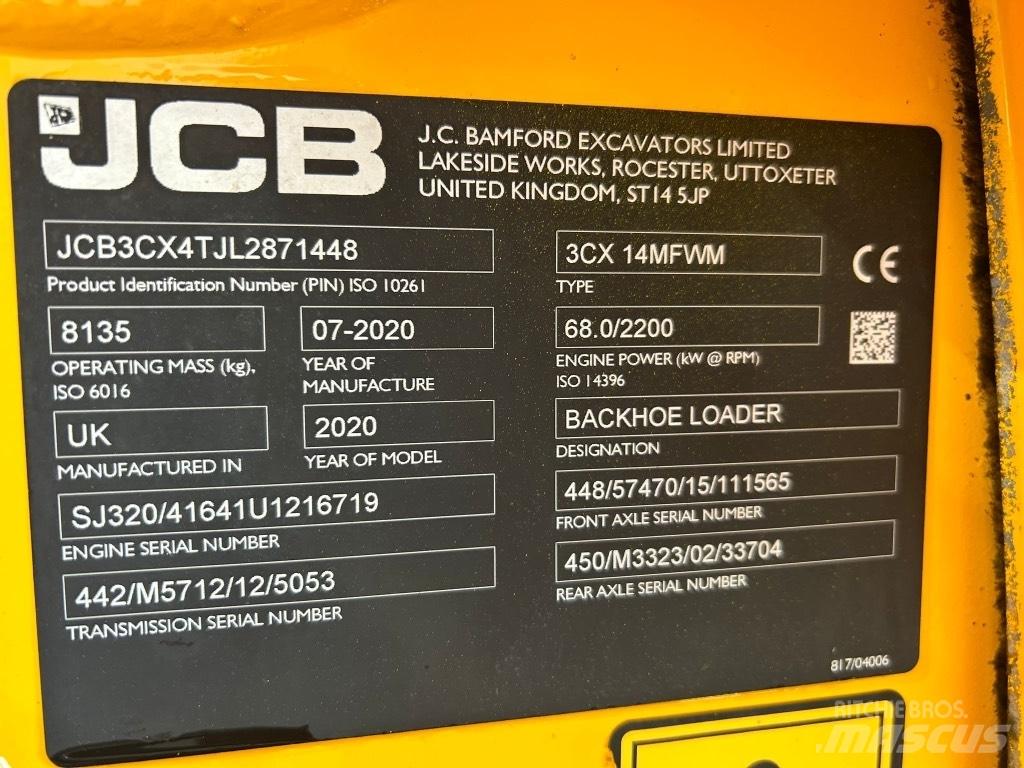 JCB 3CX Air Con Backhoe