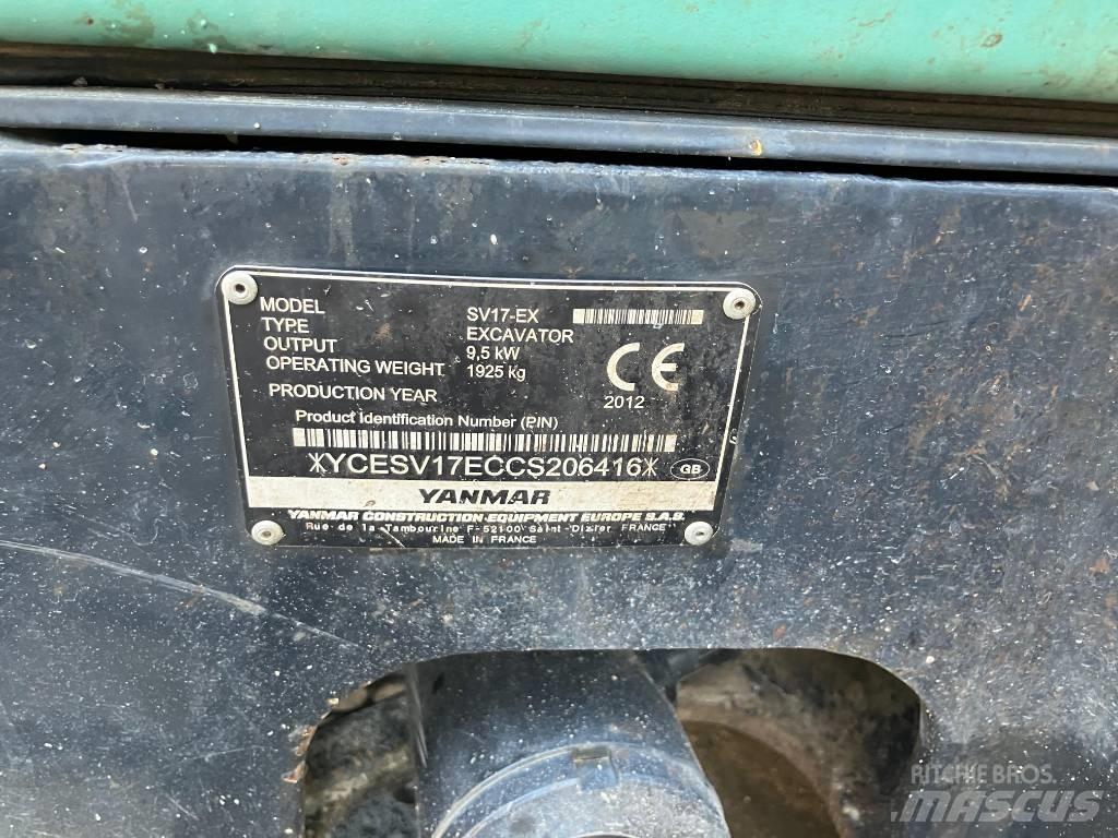 Yanmar SV 17 EX Mini excavators < 7t (Mini diggers)