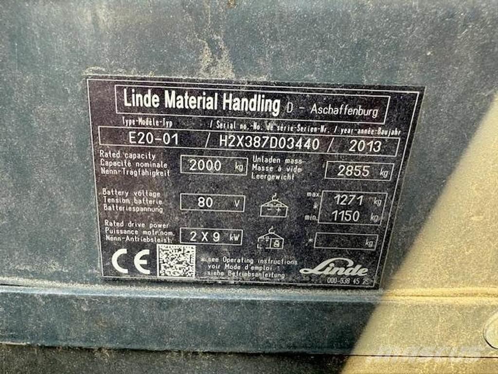 Linde E20-01 Electric forklift trucks