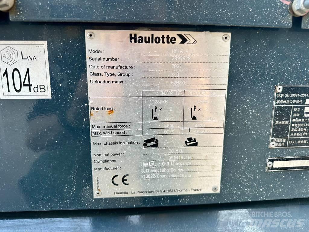 Haulotte HA16RTJ Articulated boom lifts