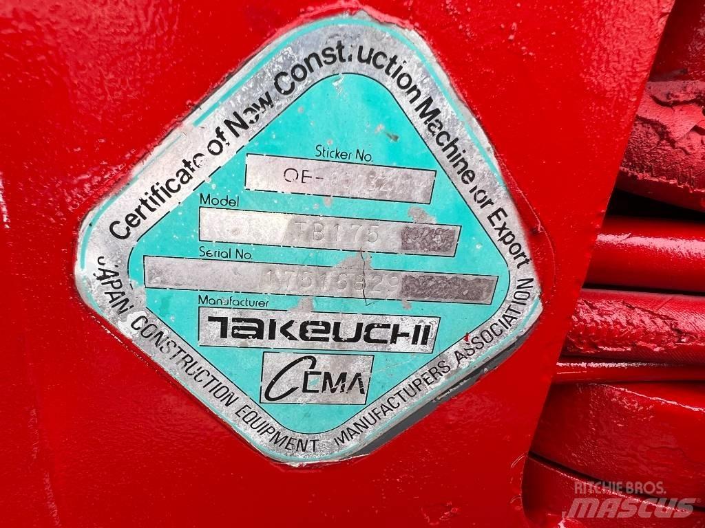 Takeuchi TB175 Mini excavators  7t - 12t