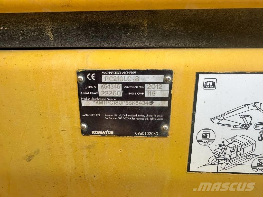 Komatsu PC 210 LC-8 Crawler excavators