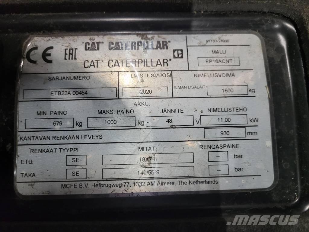 CAT EP16ACNT Electric forklift trucks