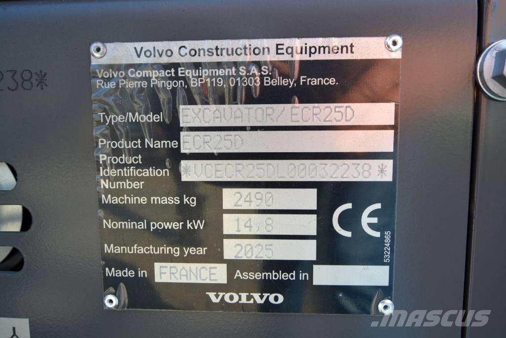 Volvo ECR 25 D Mini excavators < 7t (Mini diggers)