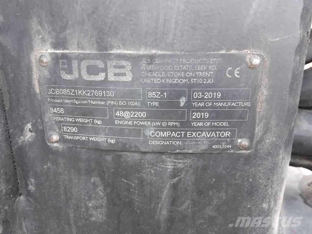 JCB 85 Z Mini excavators < 7t (Mini diggers)