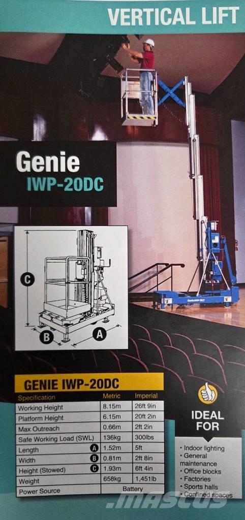 Genie IWP 20 S Used Personnel lifts and access elevators