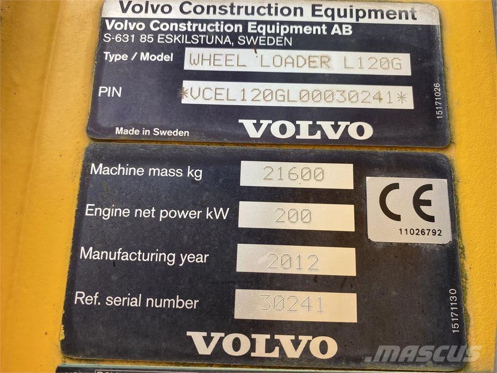 Volvo L120G Wheel loaders