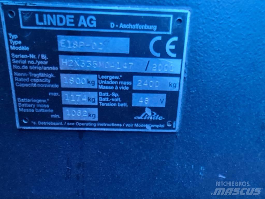 Linde E16P Electric forklift trucks