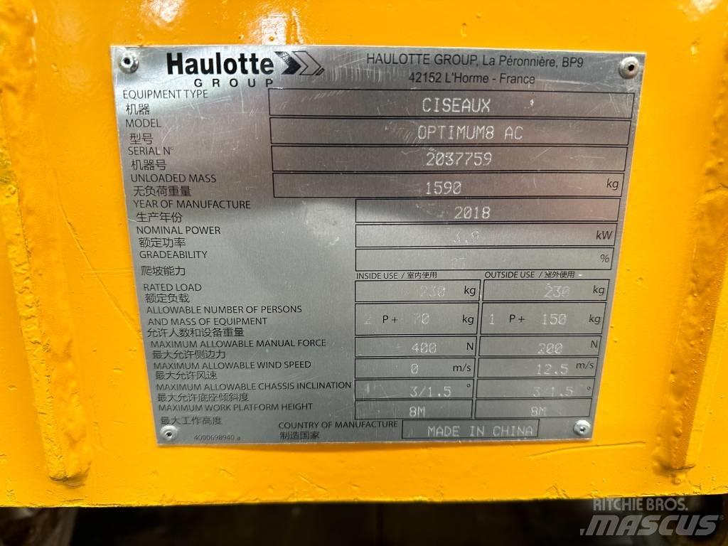 Haulotte OPTIMUM 8 Scissor lifts