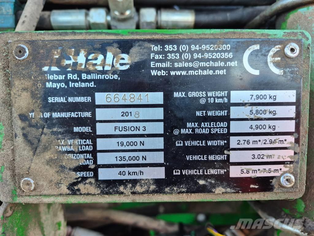 McHale Fusion 3 Round balers
