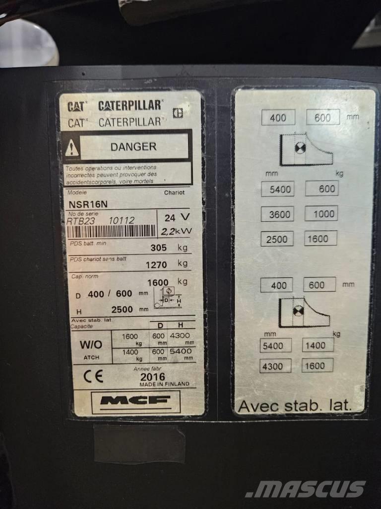 CAT NSR16N (Myyty) Self propelled stackers