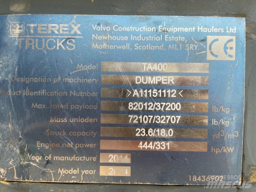Terex TA 400 Articulated Haulers