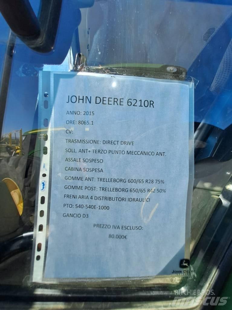 John Deere 6210 R Tractors