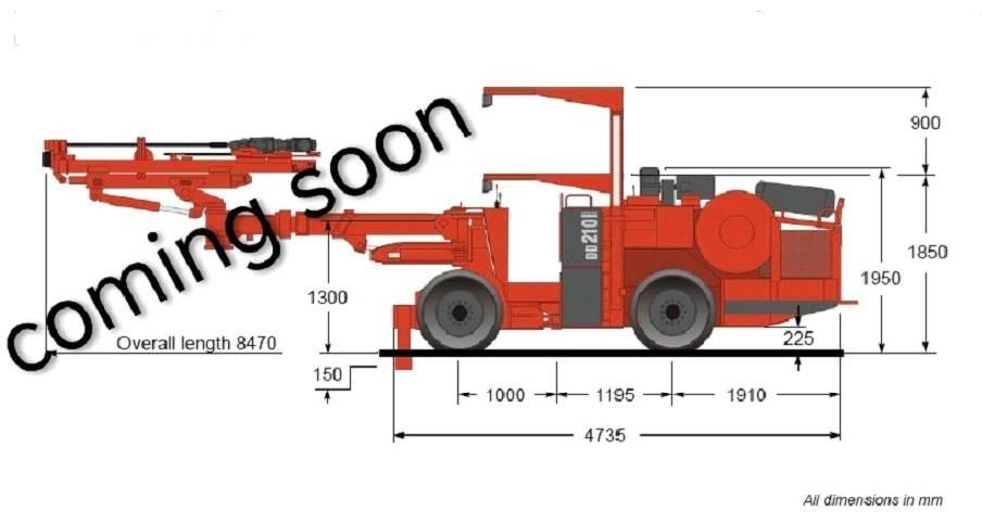 Sandvik DD 210 Tunneling and underground mining drills