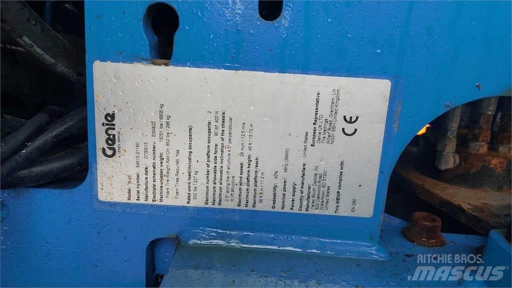 Genie S45G Telescopic boom lifts