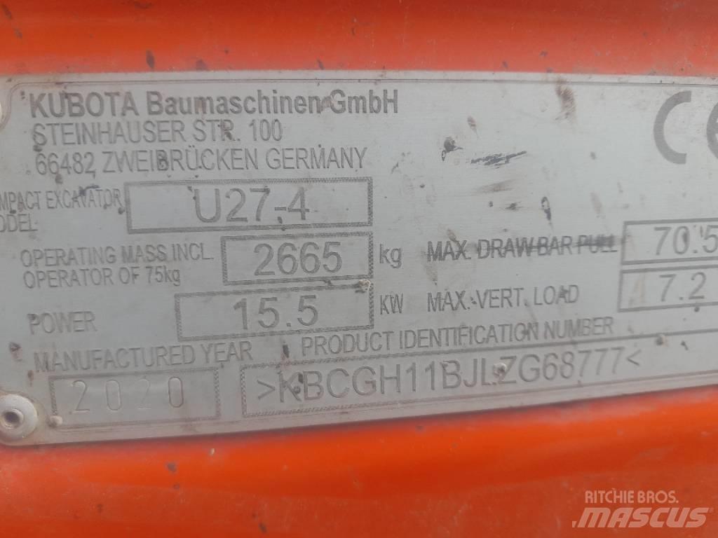 Kubota U 27-4 Mini excavators < 7t (Mini diggers)