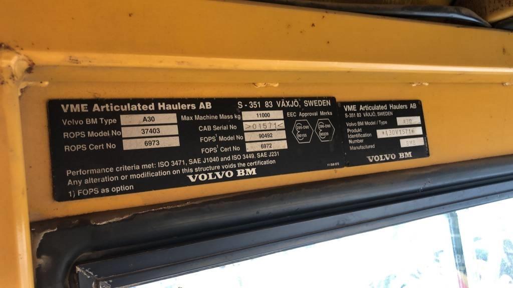 Volvo A 30 Articulated Haulers